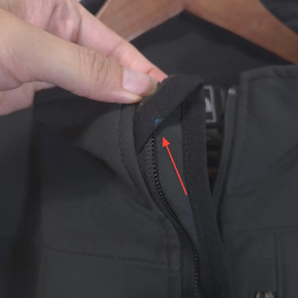 The North Face Mens Apex Bionic Softshell Jacket L Black Windproof Fleece Lined